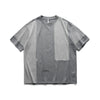 Trendy Contrast Color Stitching Loose Round Neck T-shirt Men