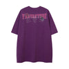 Cartoon Anime Print Distressed T-shirt For Men