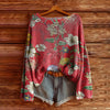 Women's Graphic Print Long Sleeve Blouse, Crew Neck Fall Fashion Tunic Top, Casual Dressy Work Shirt