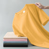 Summer Solid Color Coat Round Neck Bottoming Shirt Half-sleeve Pure Cotton T-shirt Men And Women Short Sleeve