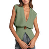 Women's Fashion V-neck Button Sweater Cardigan