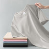Summer Solid Color Coat Round Neck Bottoming Shirt Half-sleeve Pure Cotton T-shirt Men And Women Short Sleeve