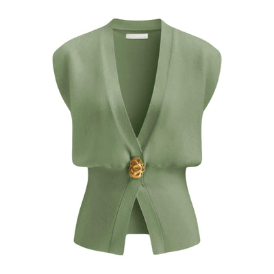 Women's Fashion V-neck Button Sweater Cardigan