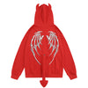 Fashion Horn Hoodie Coat Men