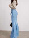 High Waisted Flared Jeans -2025 Women's Flared Jeans Elastic Wide Leg Jeans, High Waisted Design, Showcasing Perfect Curves. High Quality Fabrics Are Soft, Breathable, And Elastic, Making Them The Bes