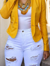 Ladies' Fashionable Distressed Denim Shorts, Super Comfortable Style, Summer Shorts With Frayed Edges And Distressed Hot Pants