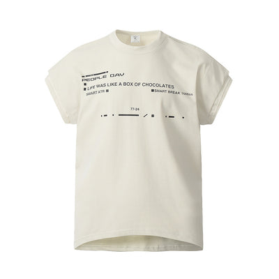 Fashion Personalized Letter T-shirt Vest Men