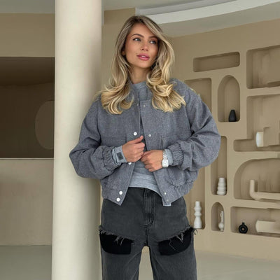 Women's Niche Plain Coat Temperament Leisure